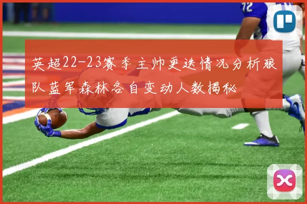 英超22-23赛季主帅更迭情况分析狼队蓝军森林各自变动人数揭秘